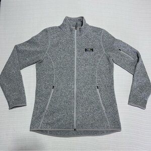 L.L.Bean Gray Sweater Fleece Full Zip Jacket Women’s Small